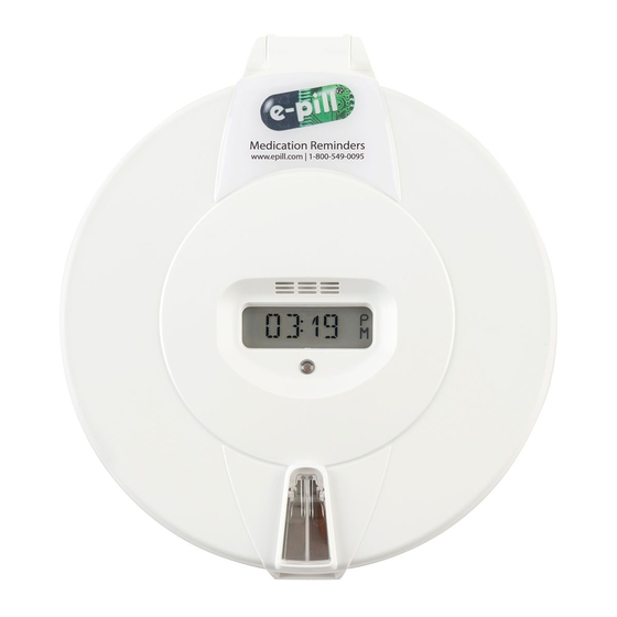 E-Pill MedTime Plus Instruction Manual