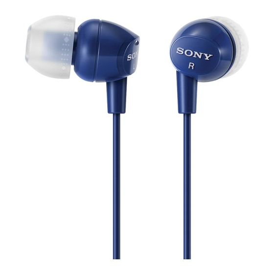 Sony MDR-EX10LP/DBL Specifications