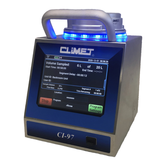 CLIMET INSTRUMENTS CI-90A Operator's Manual