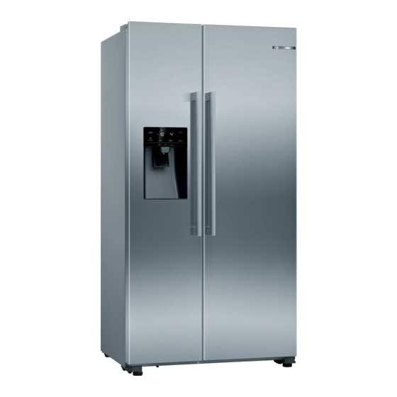 Bosch KAD93VBFP Installation Instructions And Instructions For Use