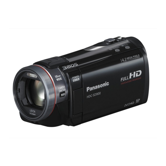 Panasonic HDC-TM900 Basic Operating Instructions Manual