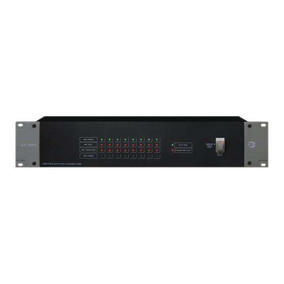 Amperes AX3800 Instruction Manual