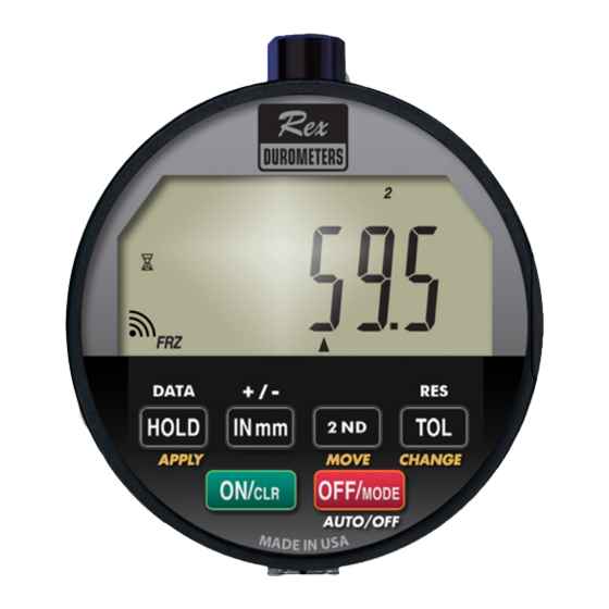 Rex Gauge Company DD-4-D-W Operation Manual