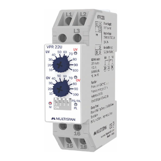 MULTISPAN VPR-22U Quick Start Manual