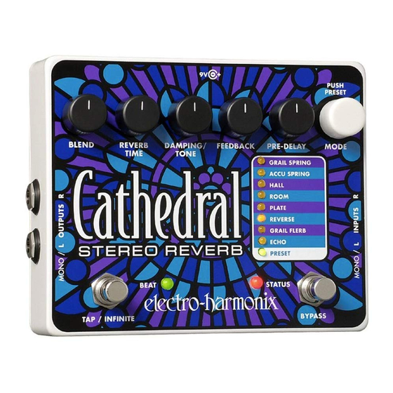 Electro-Harmonix Cathedral Stereo Reverb Manual