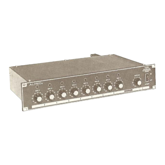 Altec Lansing 1628A SIGNAL PROCESSING Manual