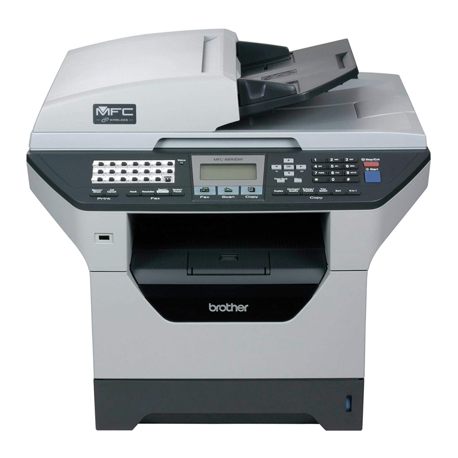 Brother MFC 8890DW - B/W Laser - All-in-One User Manual