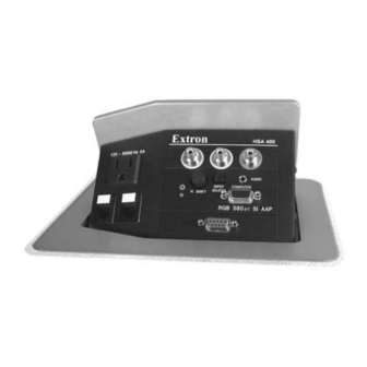 Extron electronics HSA 400 US/Domestic User Manual