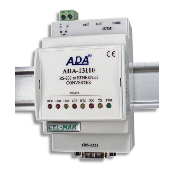 CEL-MAR ADA-13110 User Manual