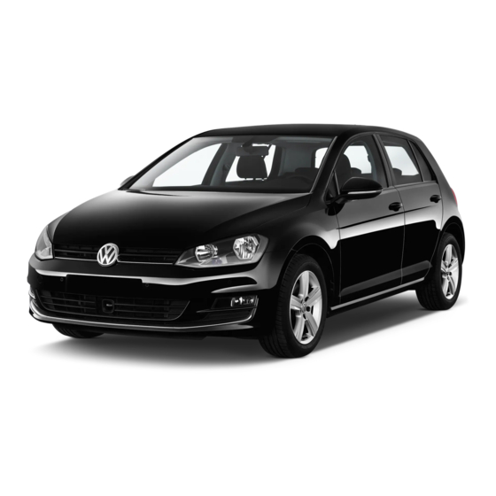 Volkswagen 2014 Golf Manuals