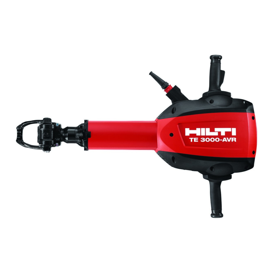 Hilti TE 3000-AVR Manual