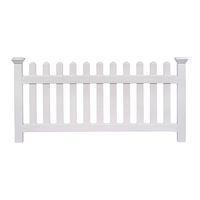 Zippity NEWPORT VINYL PICKET FENCE Assembly Instructions Manual
