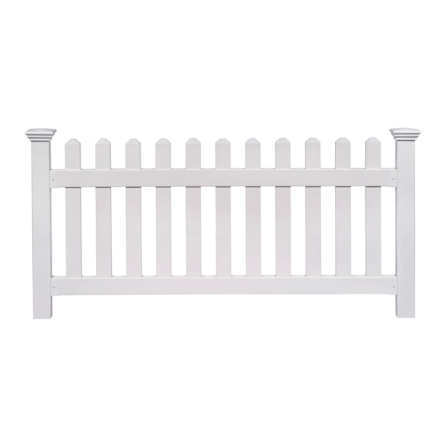 Zippity NEWPORT VINYL PICKET FENCE Assembly Instructions Manual
