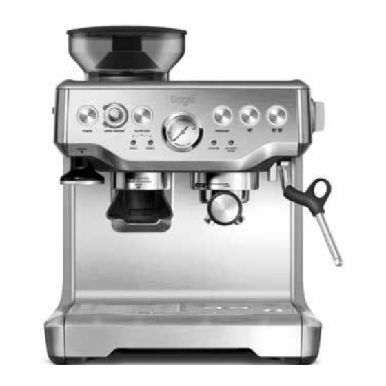 Sage Barista Express SES870 Instruction Book