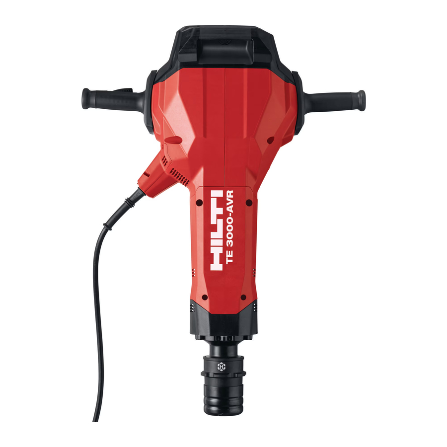 Hilti TE 3000-AVR Manual