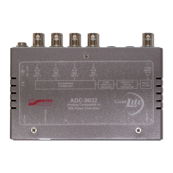 Ross GearLite ADC-9032 User Manual
