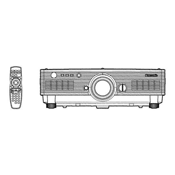 Panasonic PT-DW5100EL Service Manual