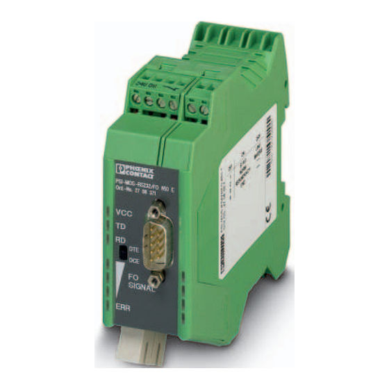 Phoenix Contact PSI-MOS-RS232/FO 850 T Datasheet