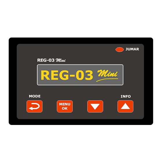 JUMAR REG-03 Mini Installation And Maintenance  Instruction