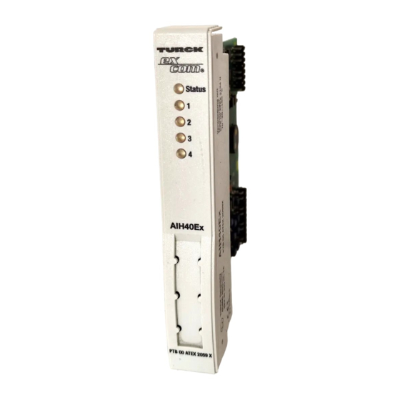 User Manuals: turck excom I/O System Remote