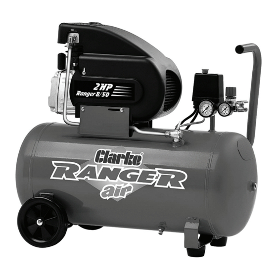 Clarke RANGER 8/50 Air Compressor Manuals