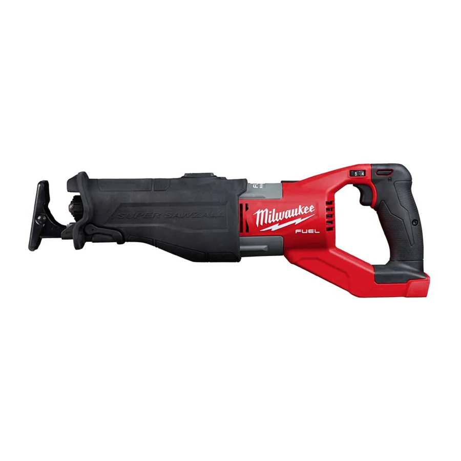 Milwaukee M18 FUEL SUPER SAWZALL 2722-20 - RECIPROCATING SAW Manual