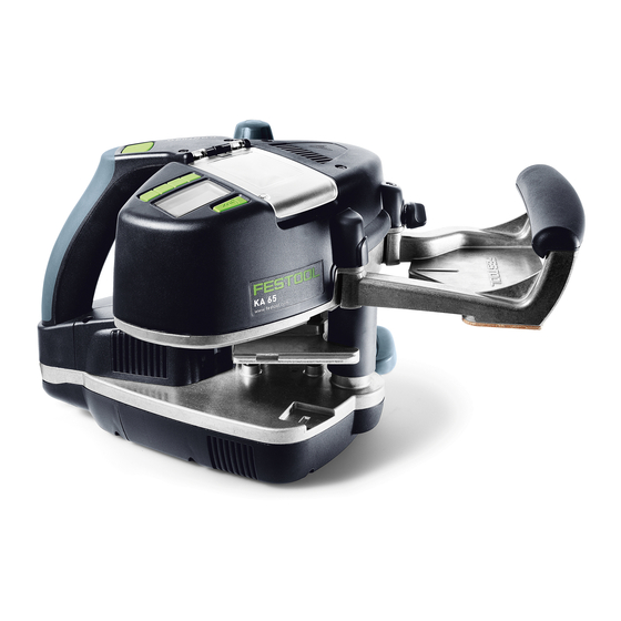 Festool KA 65 Manuals
