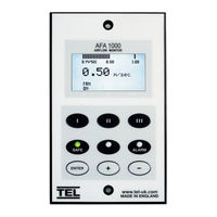 TEL AFA 1000 Operating And Instruction Manual