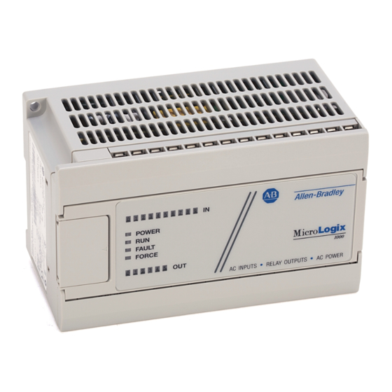 Rockwell Automation MicroLogix 1000 Installation Instructions Manual