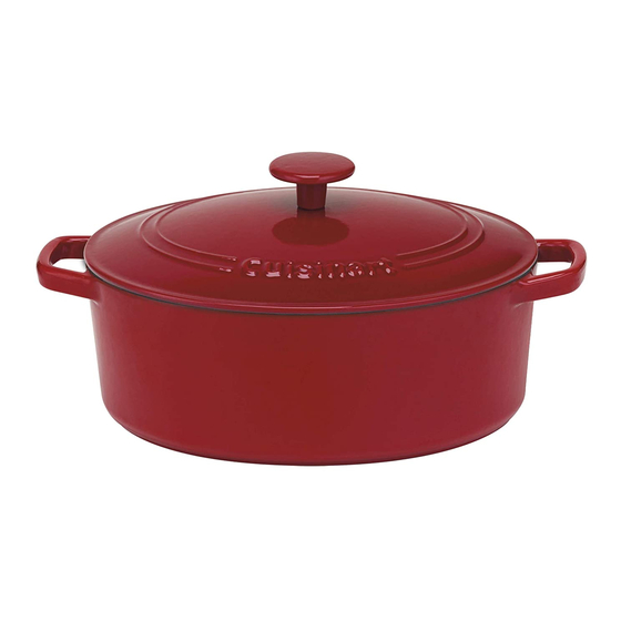 Cuisinart CHEF’S CLASSIC ENAMELED CAST IRON COOKWARE Manual