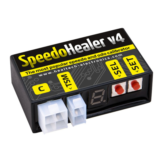 HealTech Electronics SpeedoHealer SH-V4-C Supplementary Manual