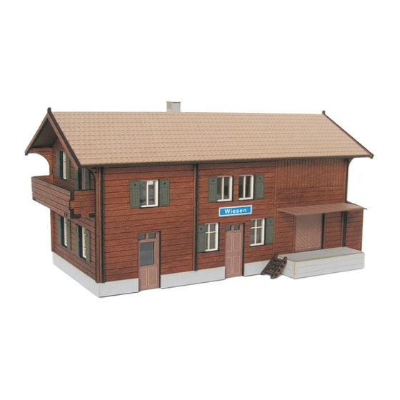 Modellbau Laffont Bahnhof Wiesen H6801 Assembly Instructions Manual