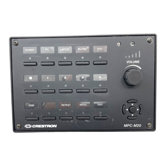 Crestron MPC-M20 Do Manual