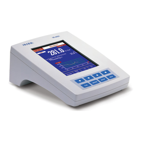 Hanna Instruments HI 4421 Instruction Manual