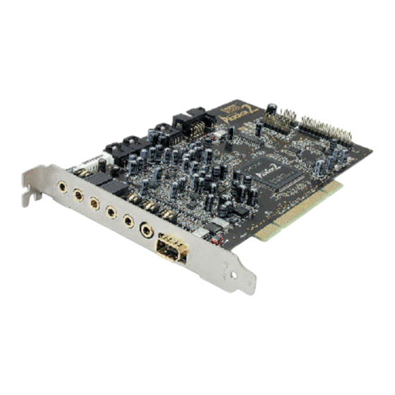 Creative Sound Blaster Audigy2 Platinum User Manual