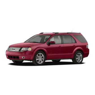 Ford 2008 Taurus X Quick Reference Manual
