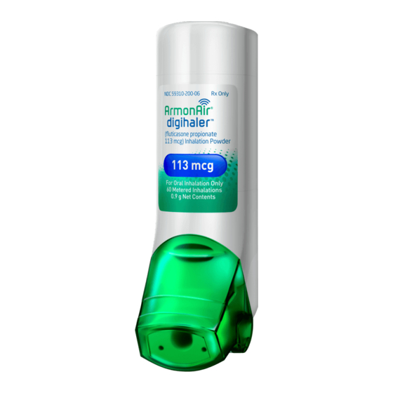 TEVA ARMONAIR DIGIHALER Instructions For Use Manual