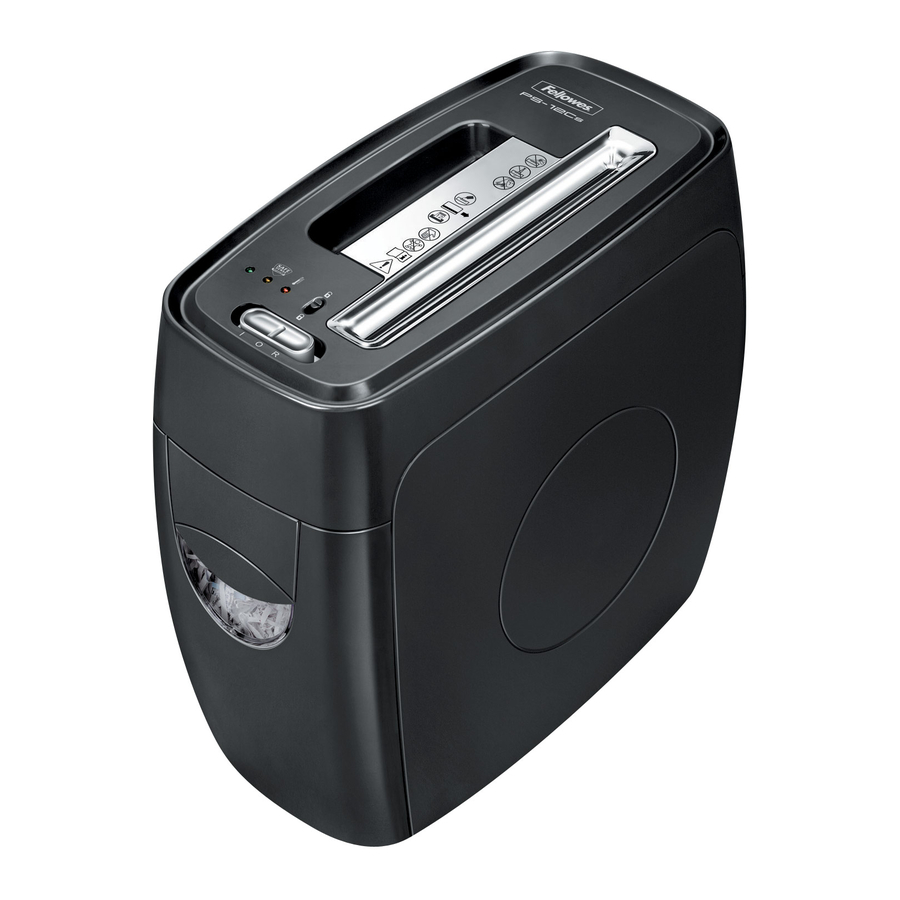Fellowes Powershred PS-12Cs Instructions