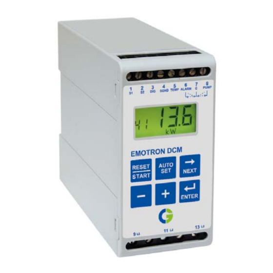 Emotron DCM Control Unit Manuals