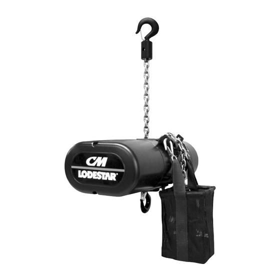 Columbus McKinnon Entertainment-Lodestar B Operating, Maintenance & Parts Manual