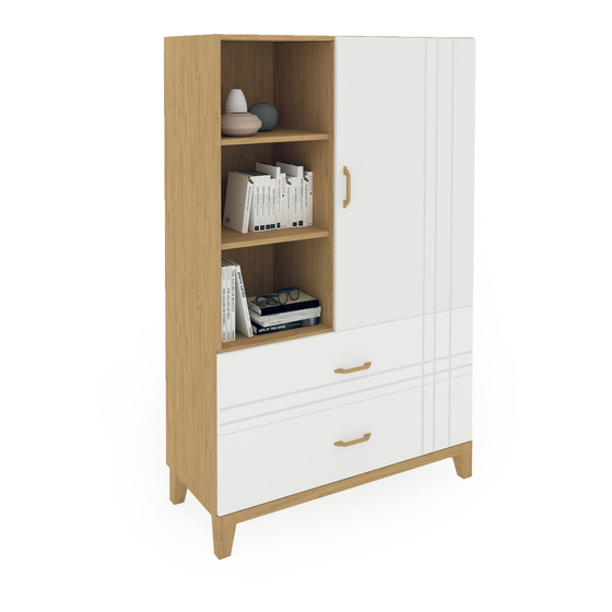 Meblik Bookcase low 100 Manual