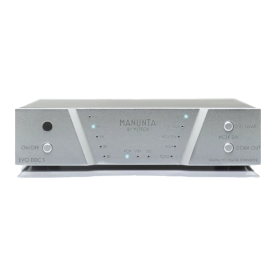 M2TECH MANUNTA EVO Phono 3 Preamplifier Manuals
