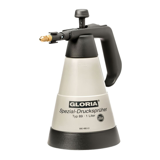 Gloria 000089.0000 Manuals