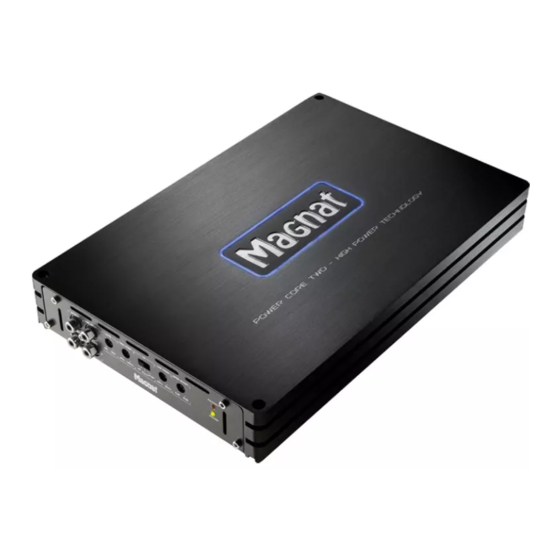 Magnat Audio POWER CORE TWO Owner's Manual/Warranty Document