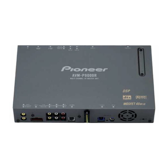 Pioneer AVM-P9000R Owner's Manual