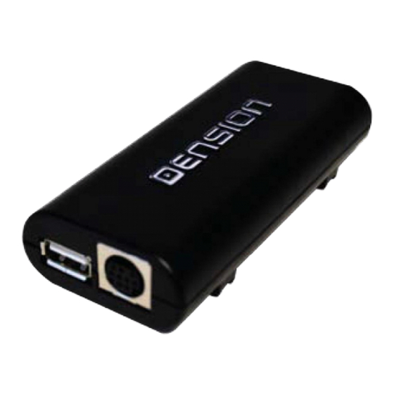 Dension GWL-9201-1 Installation Manual
