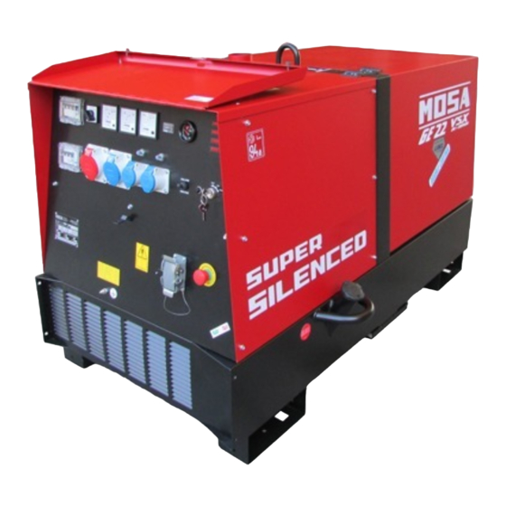 Mosa GE 22 VSX Use And Maintenance Manual