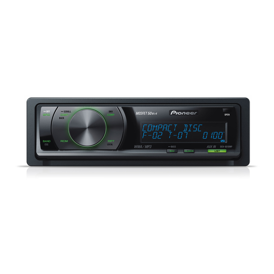 Pioneer DEH-6010MP Service Manual