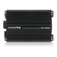 Alpine PDP-E800DSP Owner's Manual