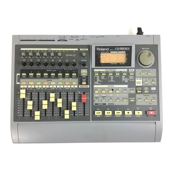 Roland VS-880EX Quick Start Manual